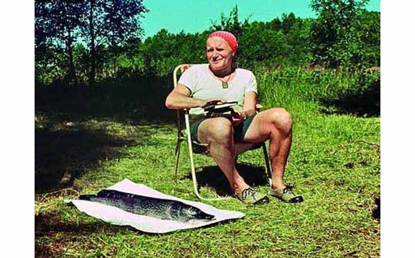 Karol Wojtyla fishing